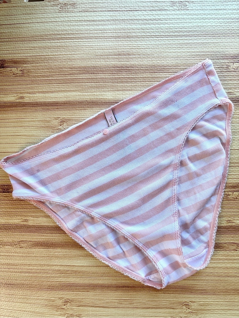 Vs striped high leg brief panty